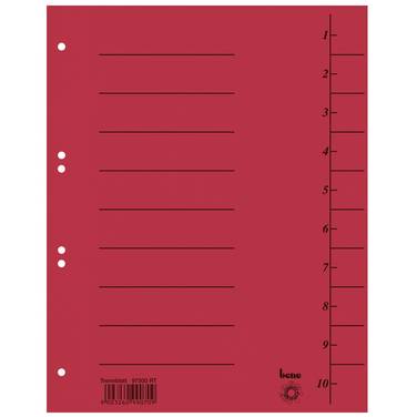 Bene Trennblatt 97300RT A4 Karton rot 100 St./Pack.