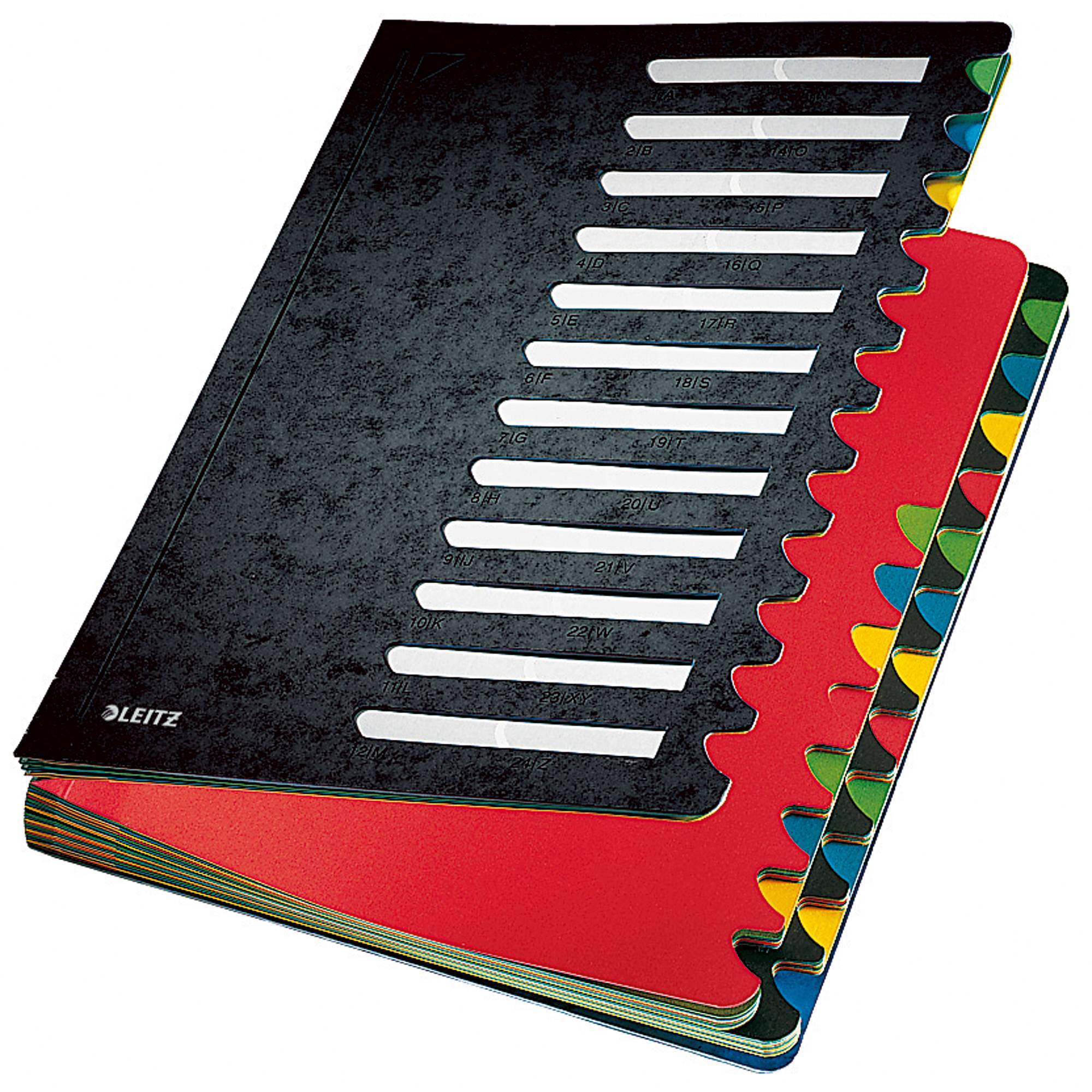 Ordnungsmappe Deskorganizer Color 24Fächer schwarz-0