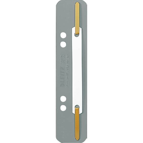 Heftstreifen kurz 35x158mm PP grau 25 St./Pack.