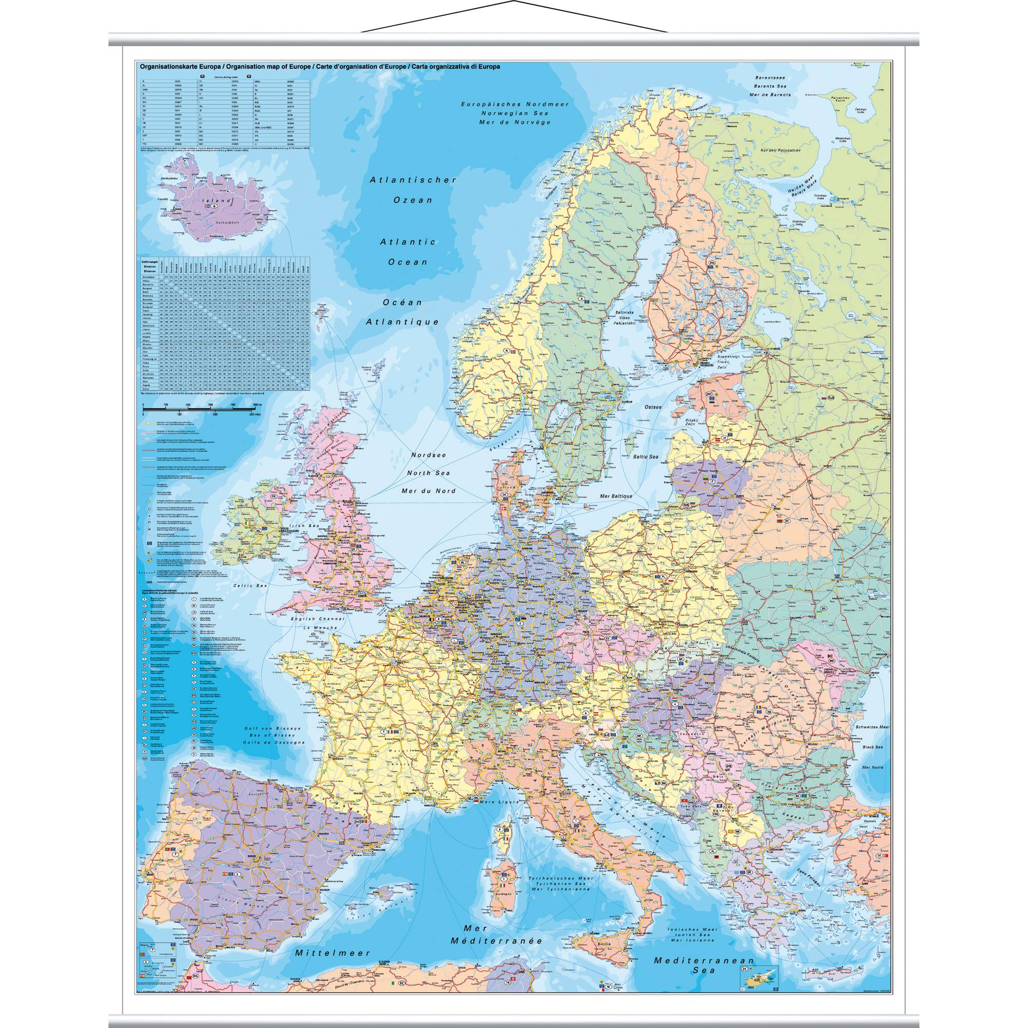Kartentafel Europa 137x97cm laminiert-0