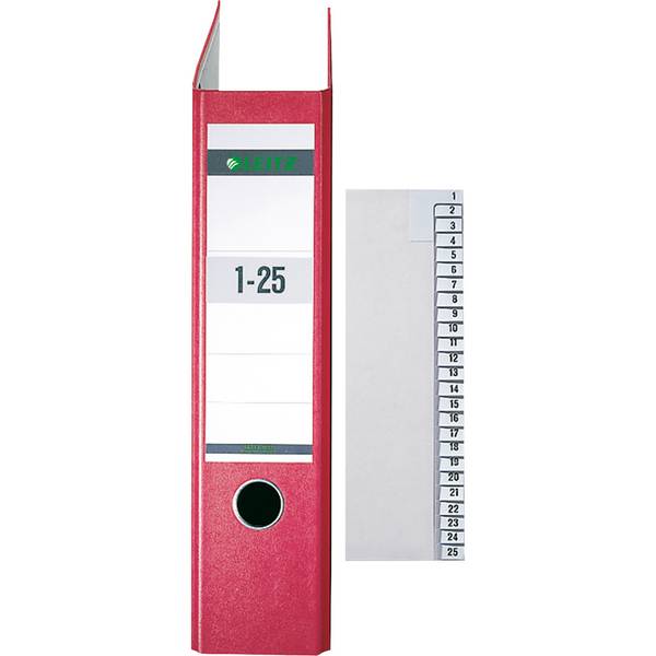 Registerserie 1-25 DIN A4 21,2x24cm 25Bl. Papier grau