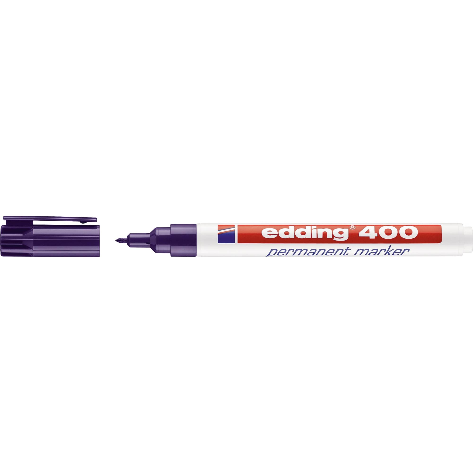 edding Permanentmarker 400 4-400008 1mm nachfüllbar Rundspitze violett-0