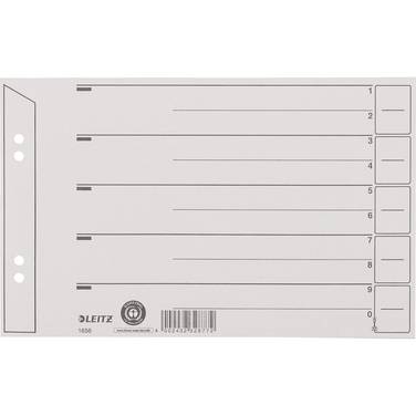Trennblatt A5 quer 200g Karton grau 100 St./Pack.