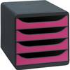 Schubladenbox BIG-BOX Iderama 4Sch. himbeer
