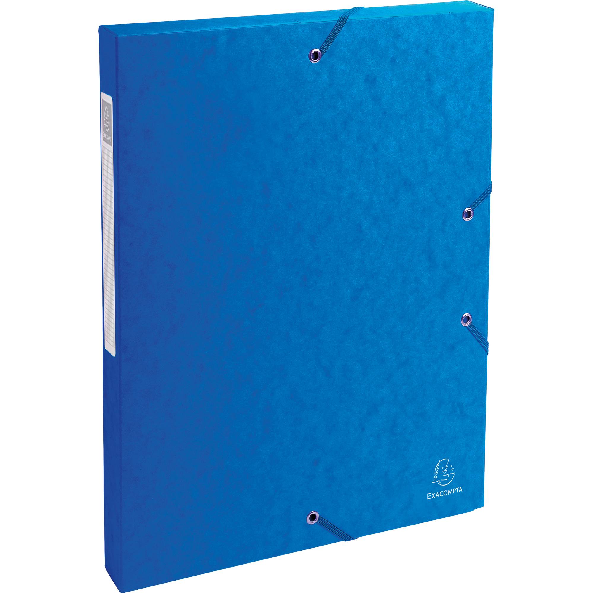 Heftbox Exabox DIN A4 25mm Karton blau-0