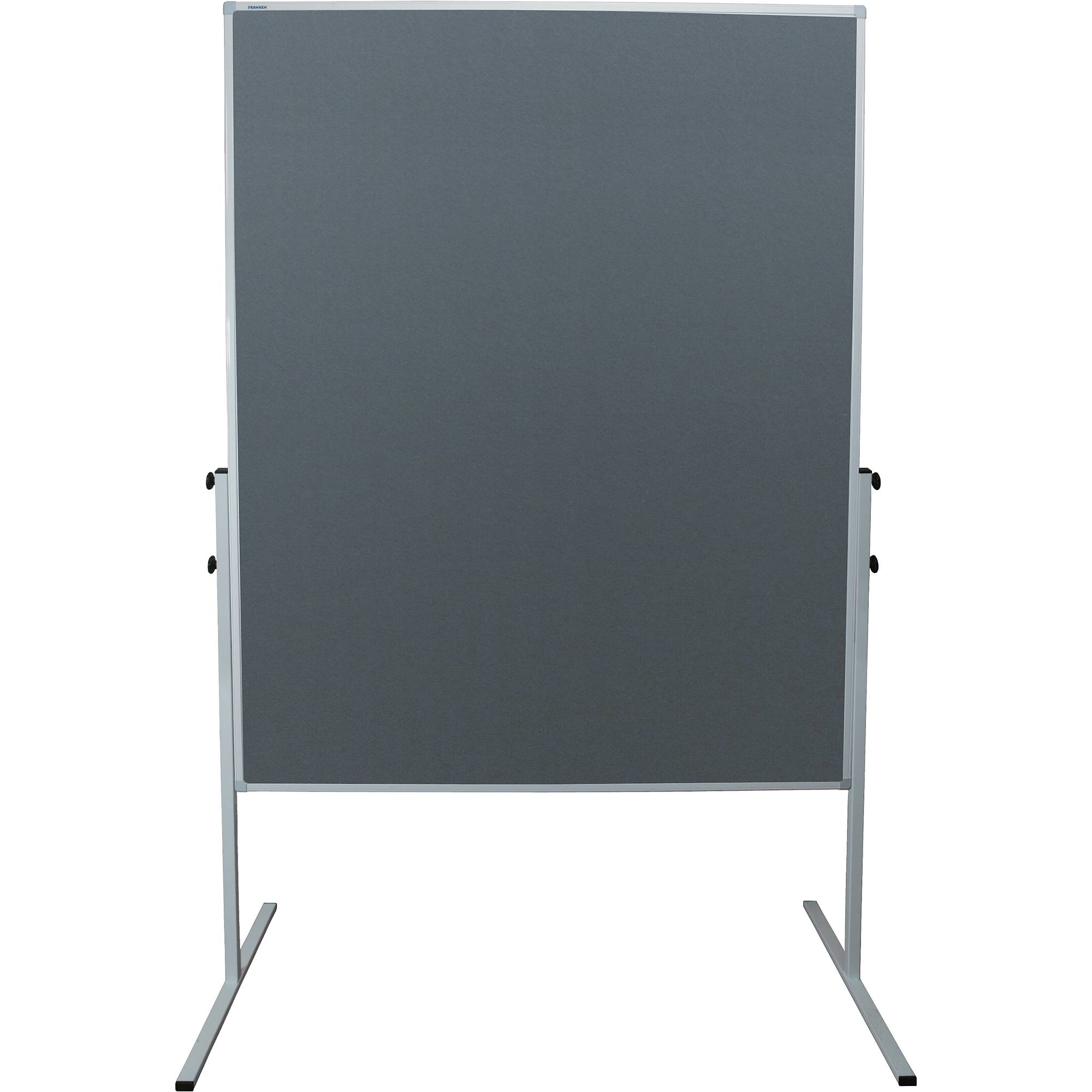 Moderationstafel X-tra line 120x150cm Filz grau-0