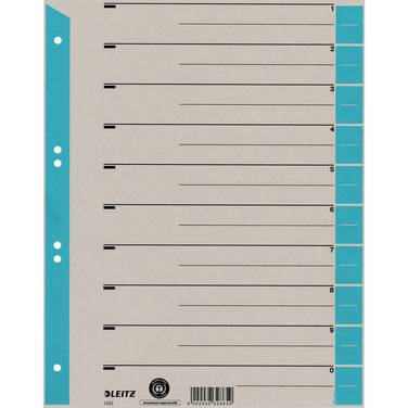Trennblatt DIN A4 Karton Tab h.bl 25 St./Pack.