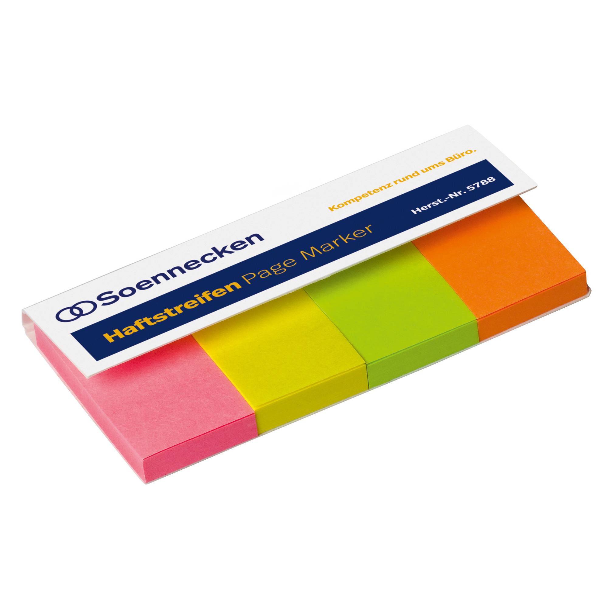 Haftstreifen Page Marker 20x50mm sort 200Bl-0