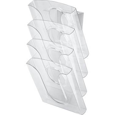 Prospekthalter PS glasklar 4 St./Pack.