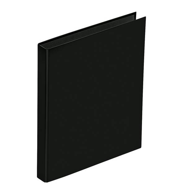 Ringbuch Basic Colours DIN A5 2Ringe PP schwarz