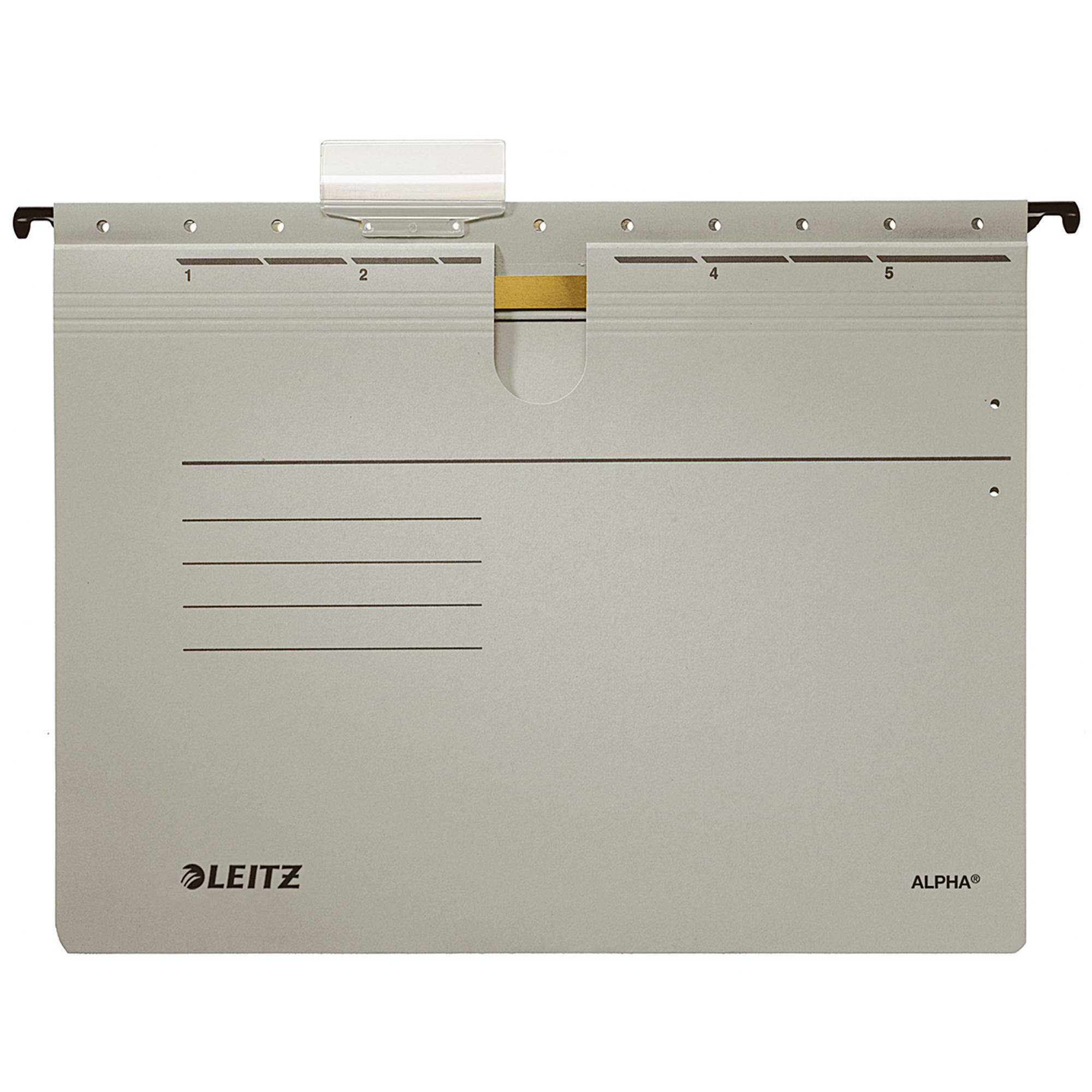 Hängehefter ALPHA A4 kfm. Heftung grau 25 St./Pack.-0