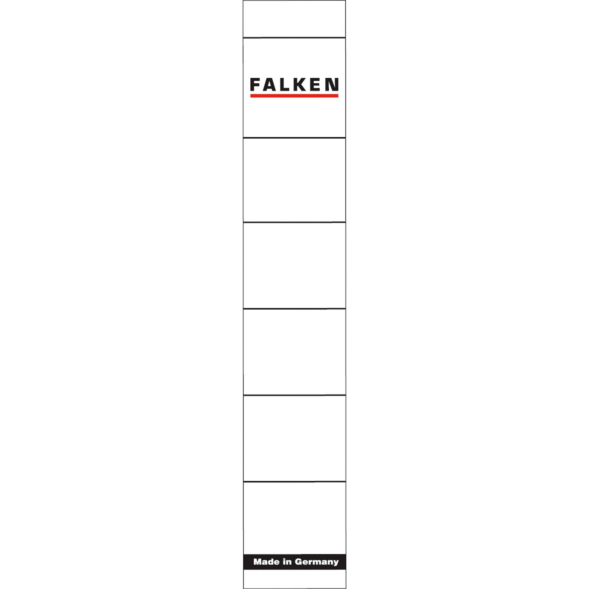Ordnerrückenschild schmal/kurz weiß 10 St./Pack.-0