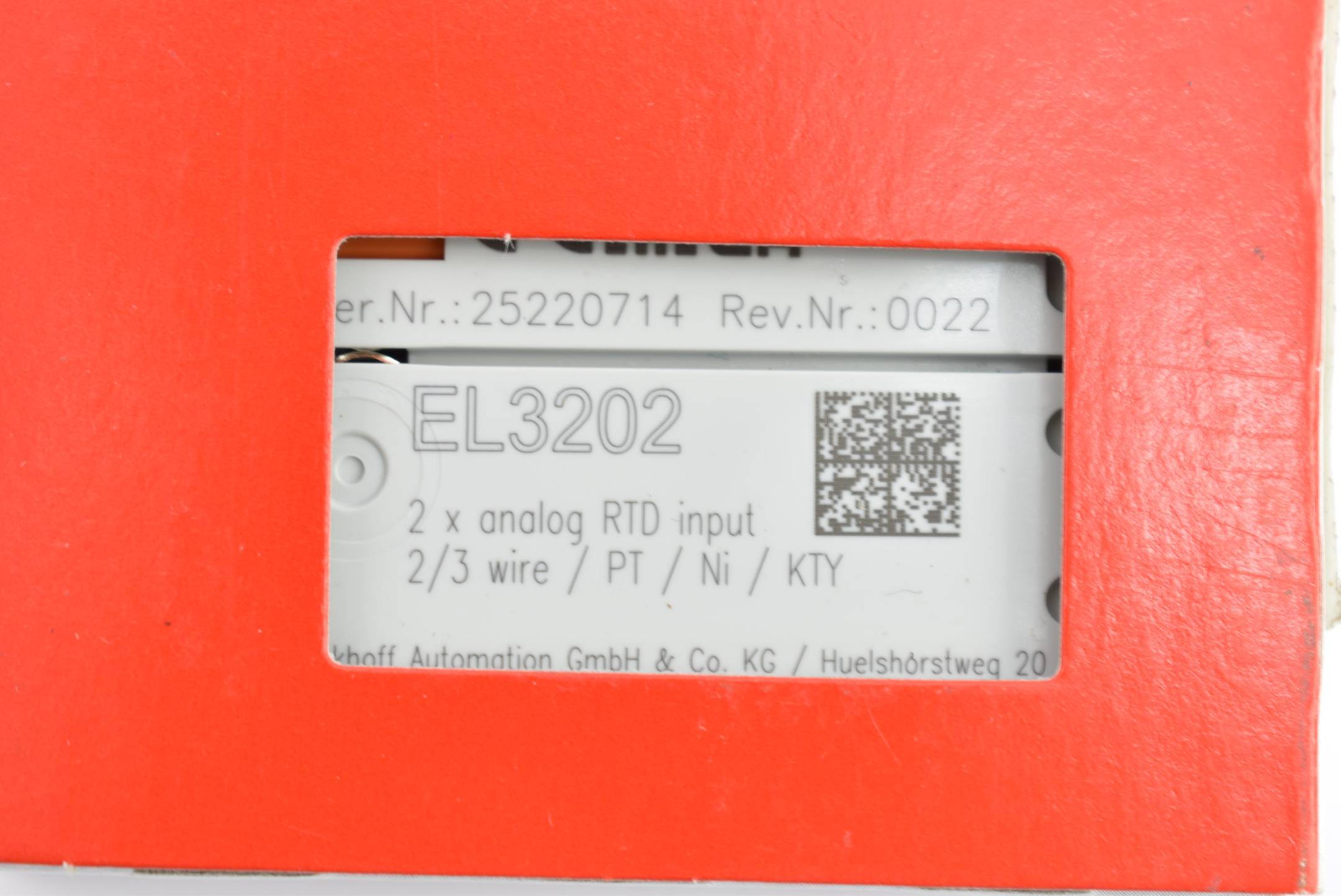 Beckhoff EL3202, EtherCAT-Klemme, 2-Kanal-Analog-Eingang, Temperatur, RTD (Pt100), 16 Bit-1
