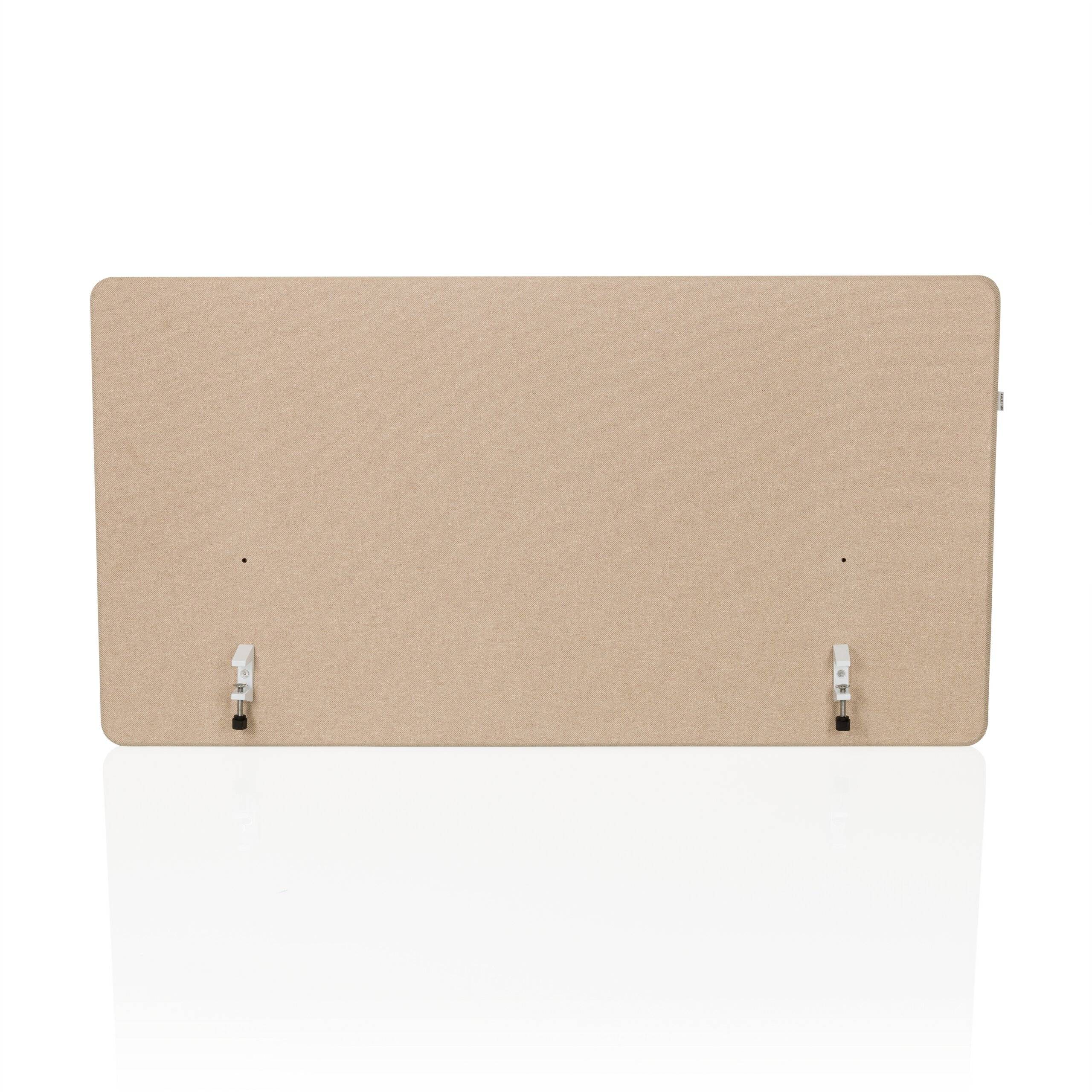 Akustik Tischtrennwand FLEXMIUT D1 120 cm beige hjh OFFICE-2