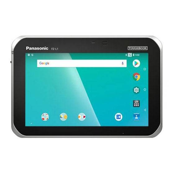 Panasonic Toughbook FZ-L1, 17,8 cm (7"), 1280 x 720 Pixel, 16 GB, 2 GB, Android 8.1, Schwarz, Silber-0