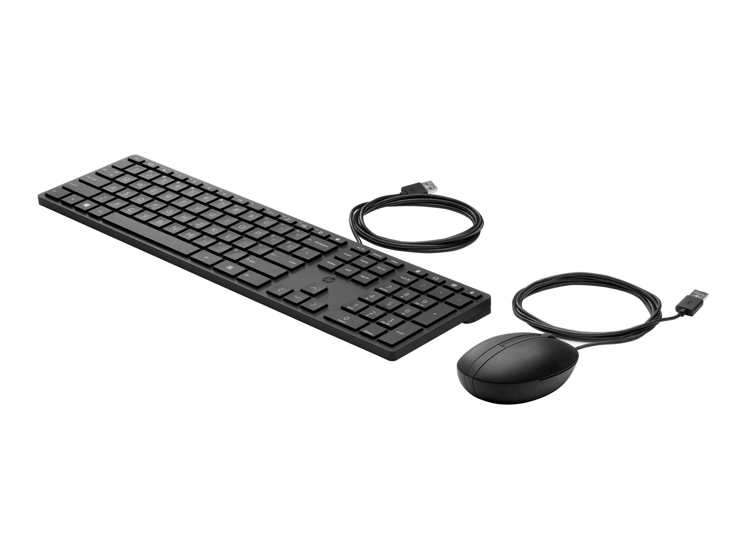 HP Desktop 320MK - Tastatur-und-Maus-Set - 3-Zonen-Layout, flache Tastenreise - TL: US, QWERTY-0
