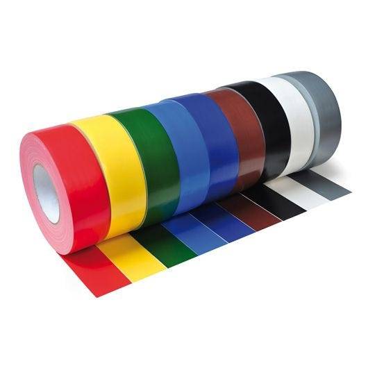 Gewebeband, glänzend, extrem reißfest, weiß, Breite 100 mm, 50 m/Rolle-1