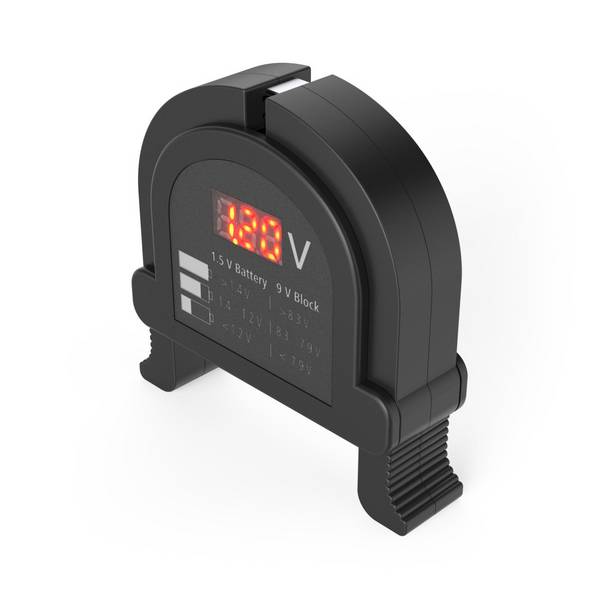 hama 00223543 Digitaler Akku-/Batterie-Tester, Universal-Messgerät für Akkus, Batterien