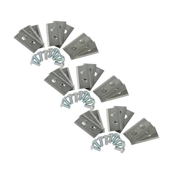 vhbw 27x Ersatz-Messer kompatibel mit Kress Mission KR110 | KR111, KR110E, KR113, KR112, KR120E Rasenmäher -