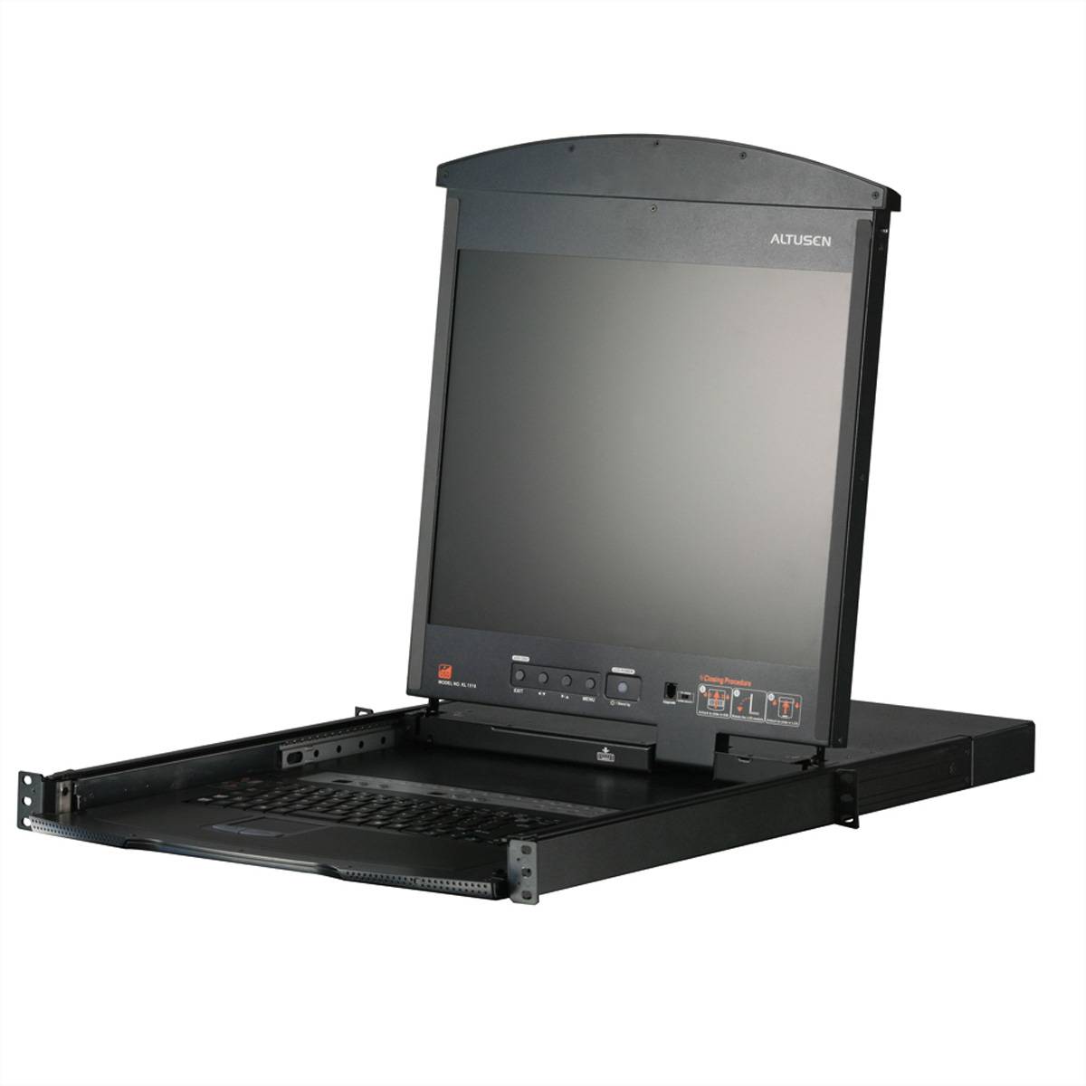 ATEN KL1508AiM KVM Over IP Switch, 8 Port, 43cm LCD, VGA, PS/2-USB, CH-Layout-0