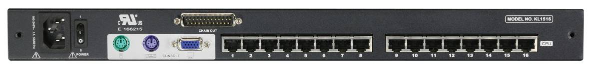 ATEN KL1508AiM KVM Over IP Switch, 8 Port, 43cm LCD, VGA, PS/2-USB, CH-Layout-1