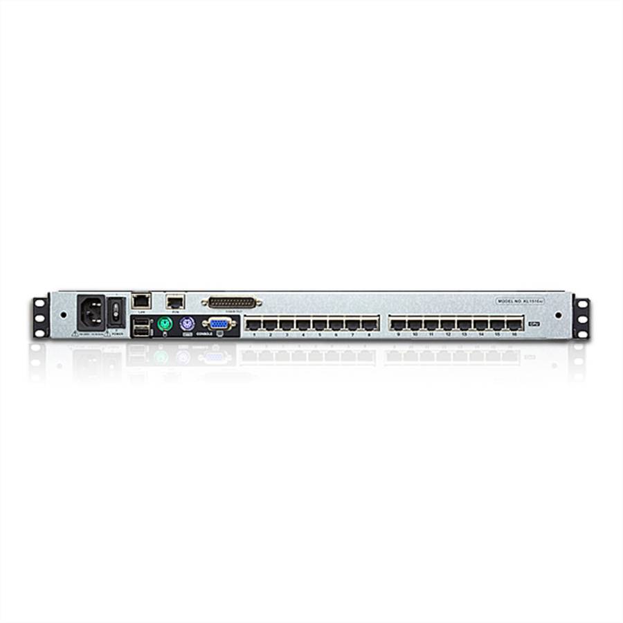 ATEN KL1516AiN KVM Over-IP Switch, 48cm TFT, VGA, PS/2-USB über Kat 5, 16 Ports, DE-Layout-2