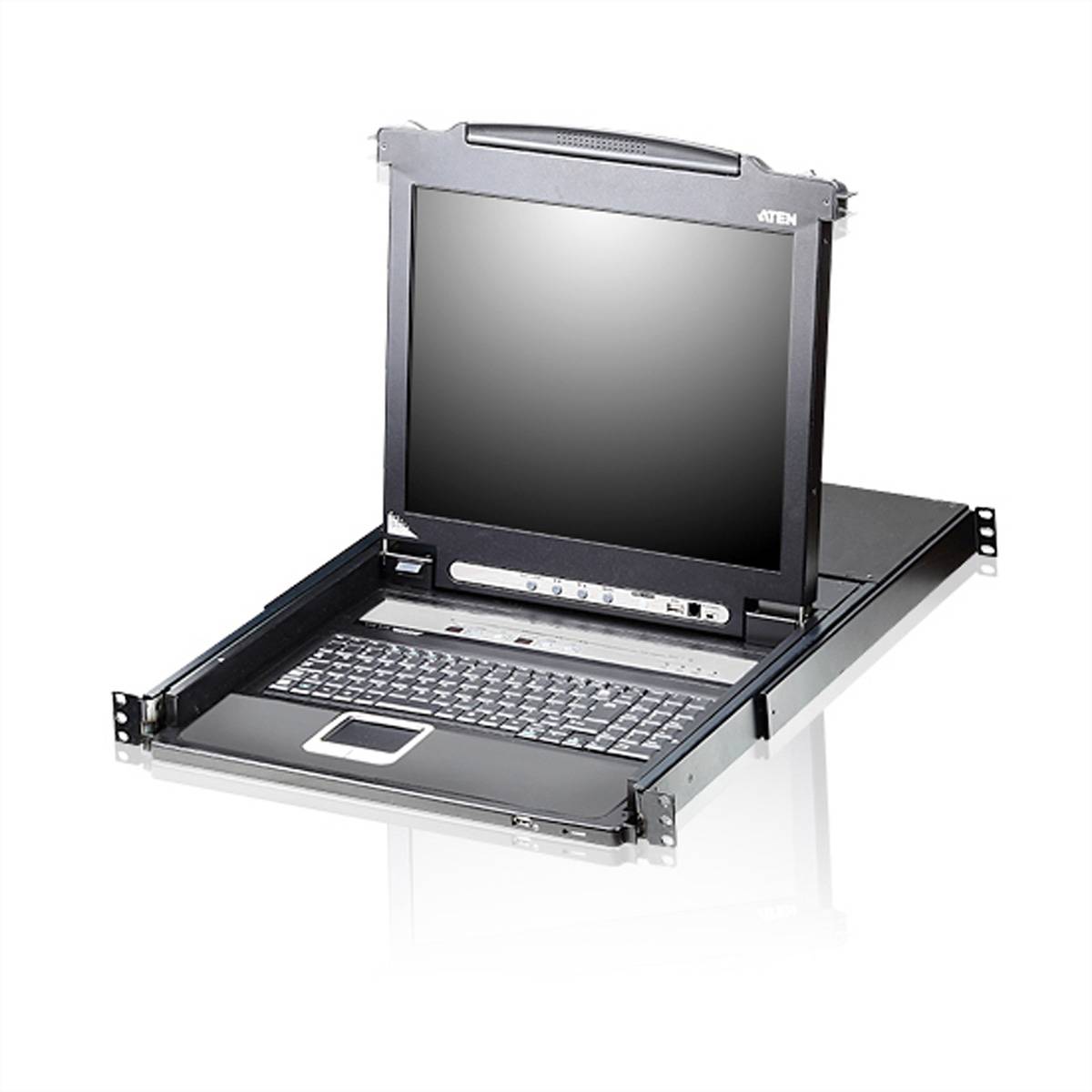 ATEN CL5708N 48cm-LCD KVM Switch, USB-PS/2,VGA, 8Ports, DE-Layout-0
