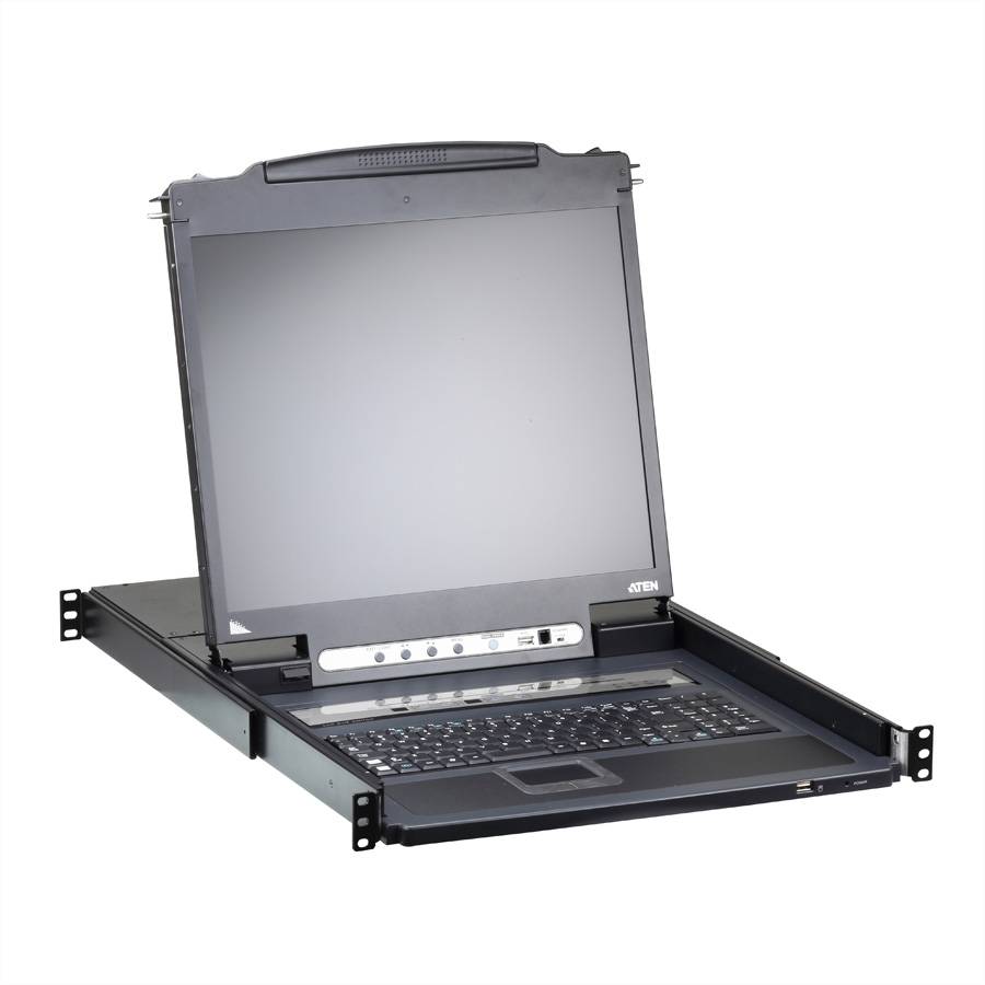 ATEN CL5708iM LCD KVM Switch Over IP, USB-PS/2,VGA , 8-Ports, UK-Layout-2