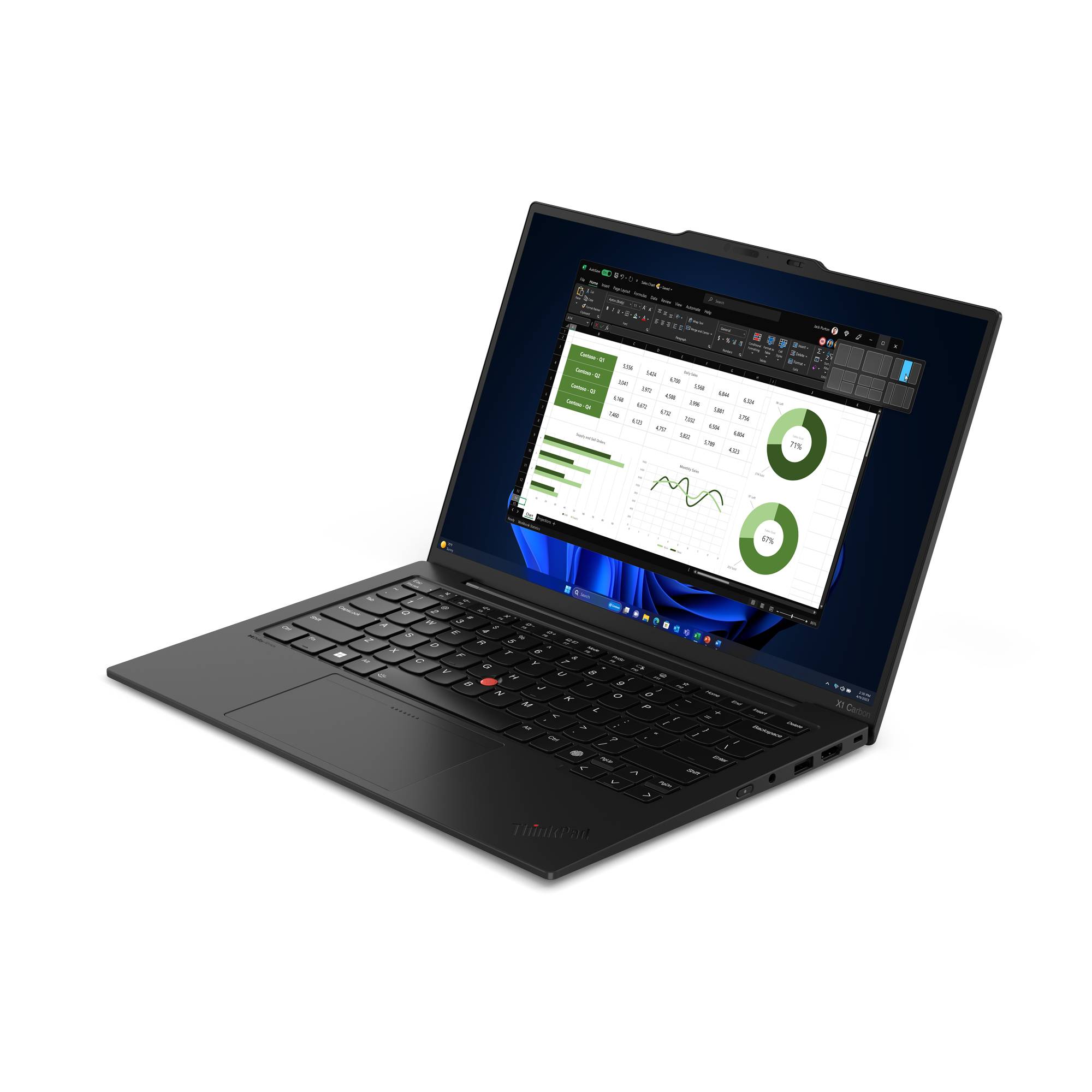 Lenovo ThinkPad X1 Carbon Gen 12 21KC - 180°-Scharnierdesign - Intel Core Ultra-3
