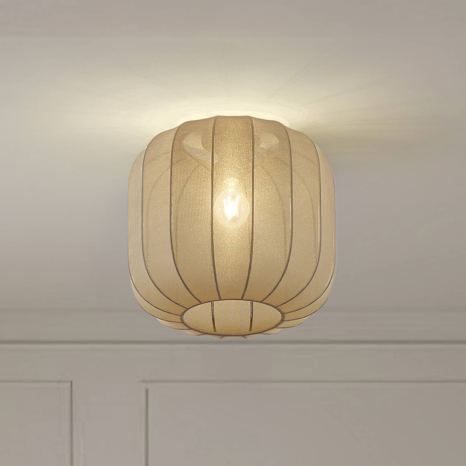 Lindby Taklampa 'Helin' aus textil / siden-1