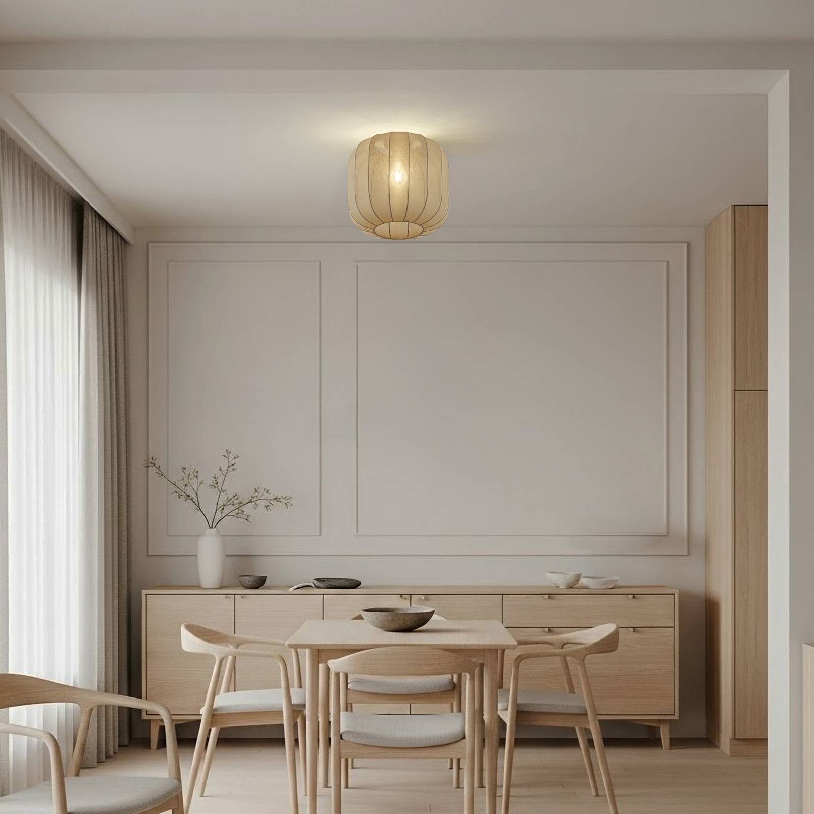 Lindby Taklampa 'Helin' aus textil / siden-2