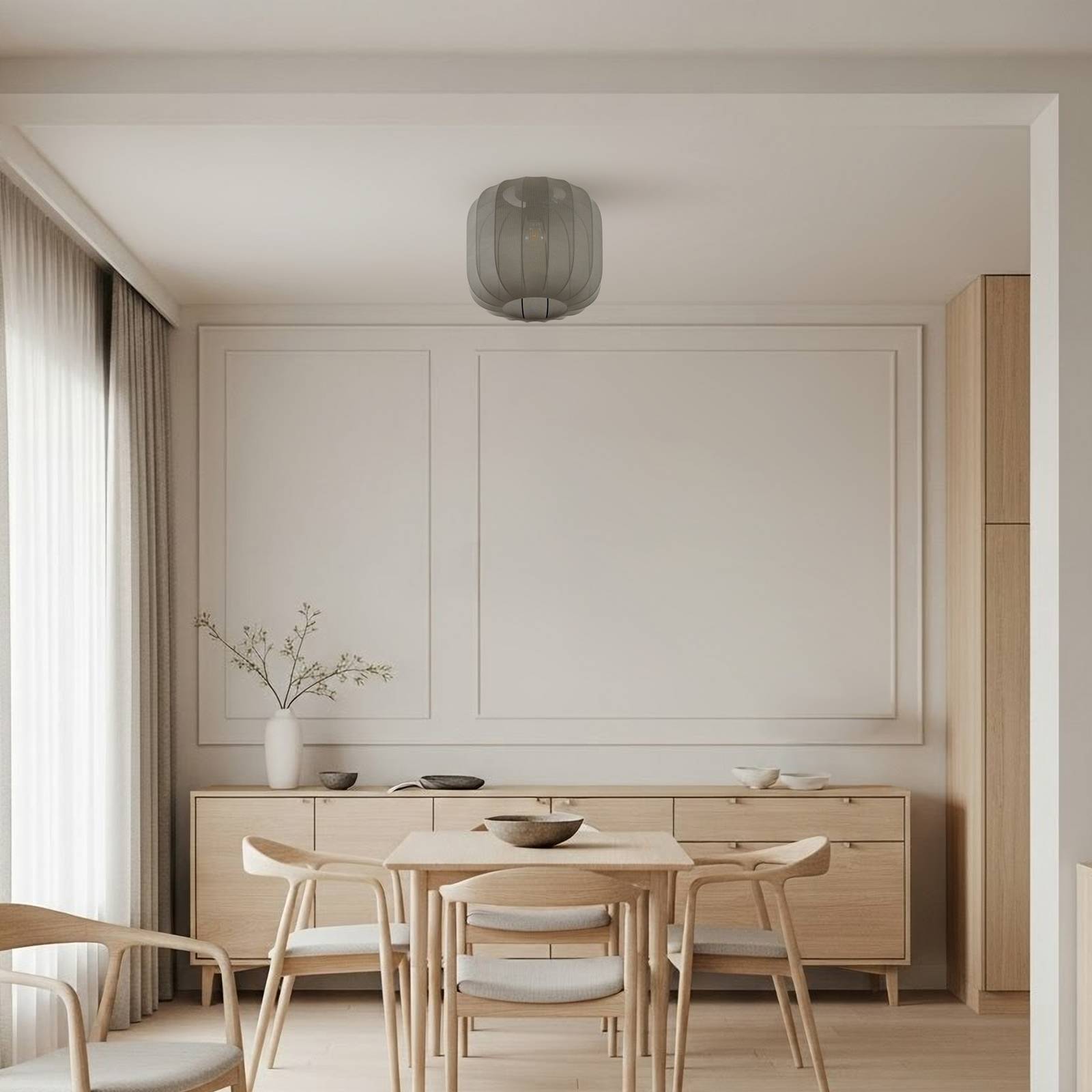 Lindby Taklampa 'Helin' aus textil / siden-3