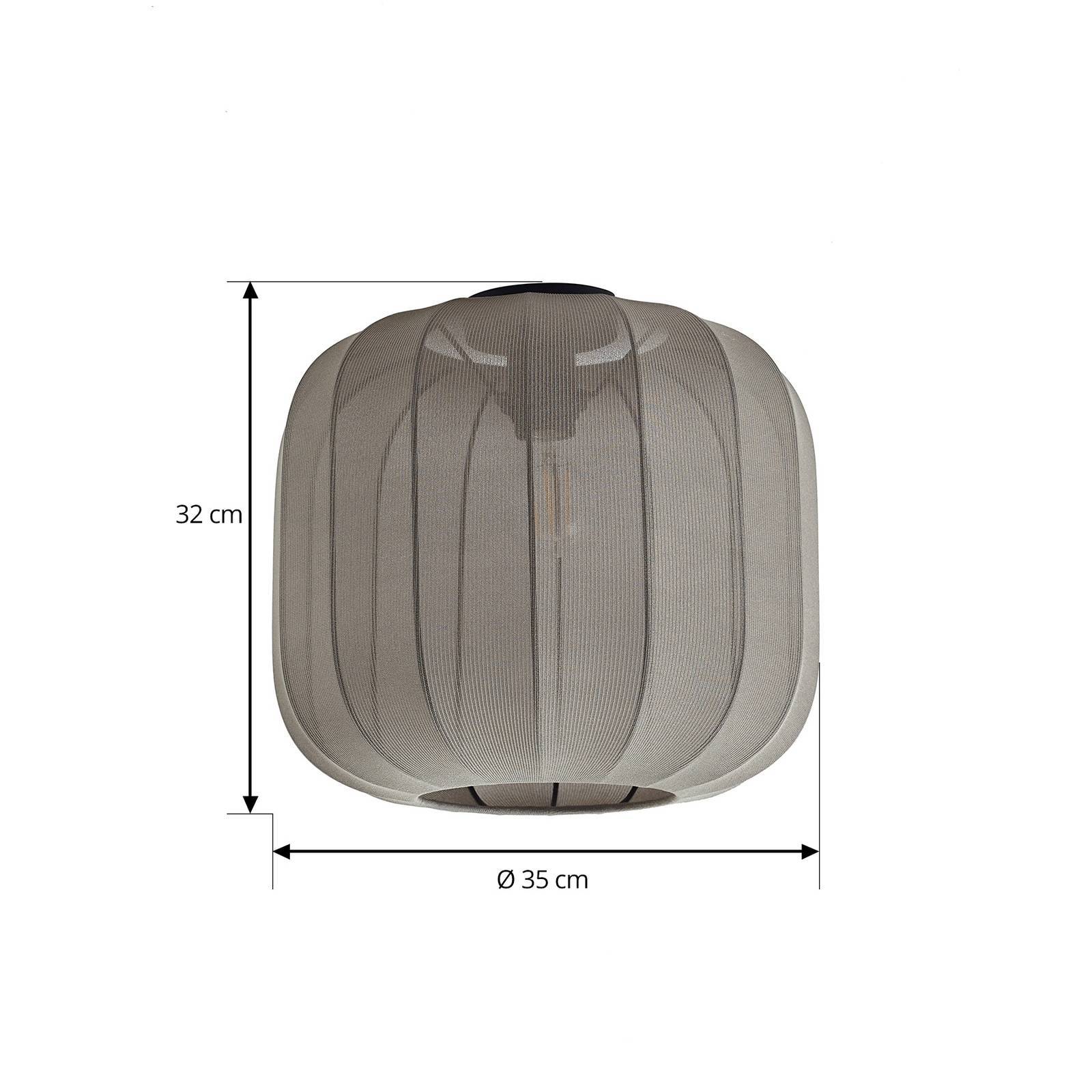 Lindby Taklampa 'Helin' aus textil / siden-4