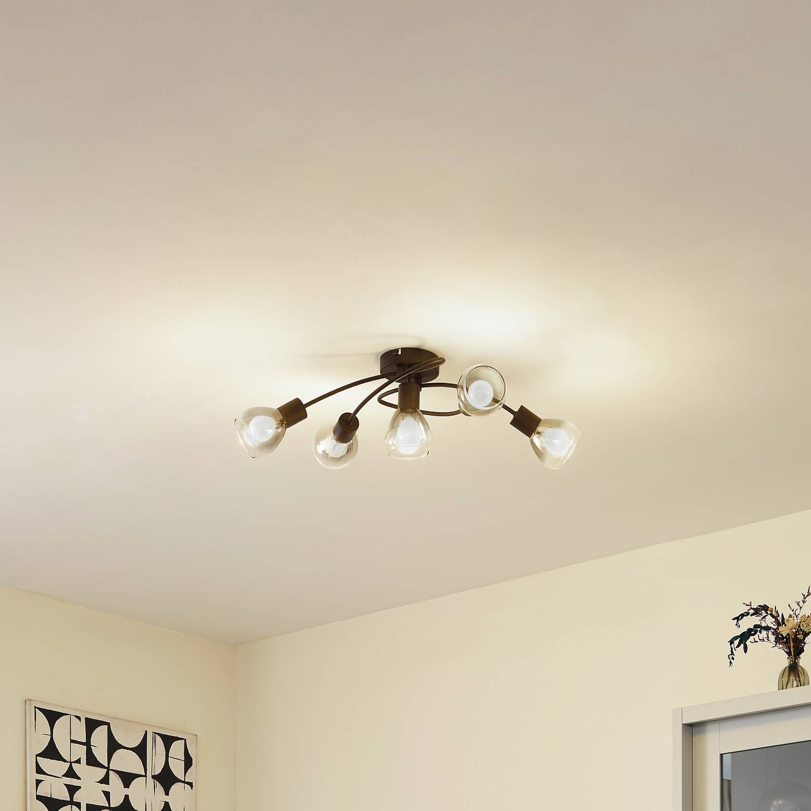Lindby Taklampa 'Pendura' aus glas-2