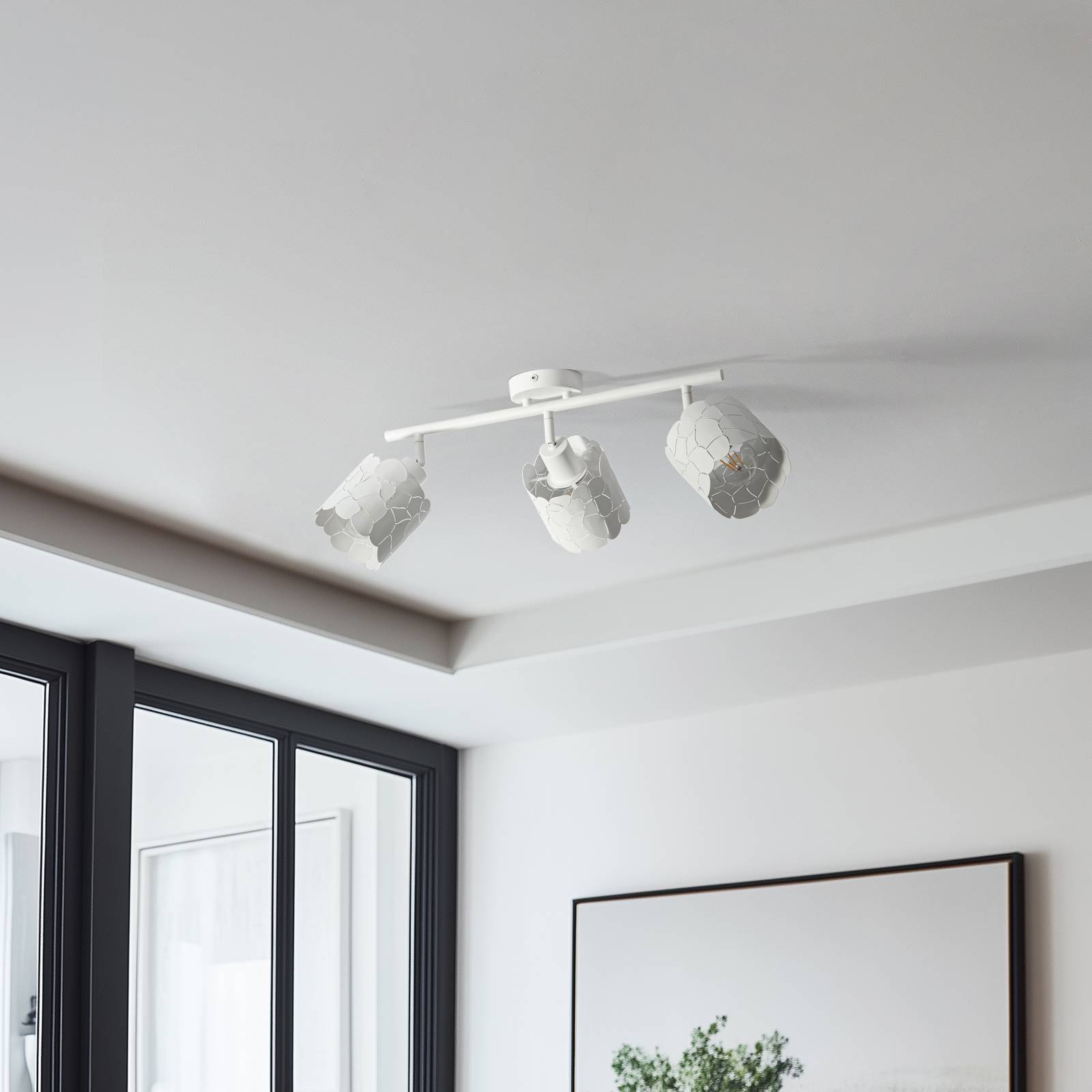 Lindby Deckenlampe 'Aralena' in weiß aus Metall-3