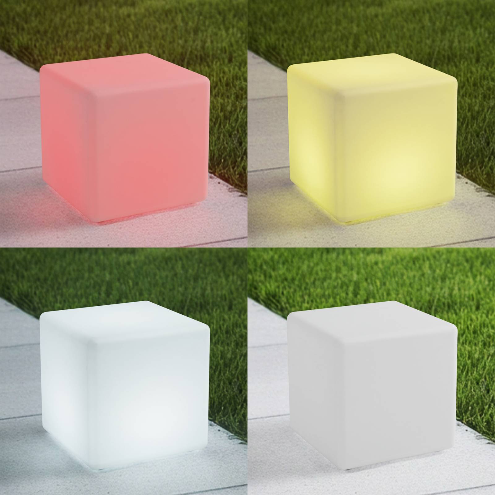 Lindby LED 'Cubara' in weiß aus Kunststoff-3