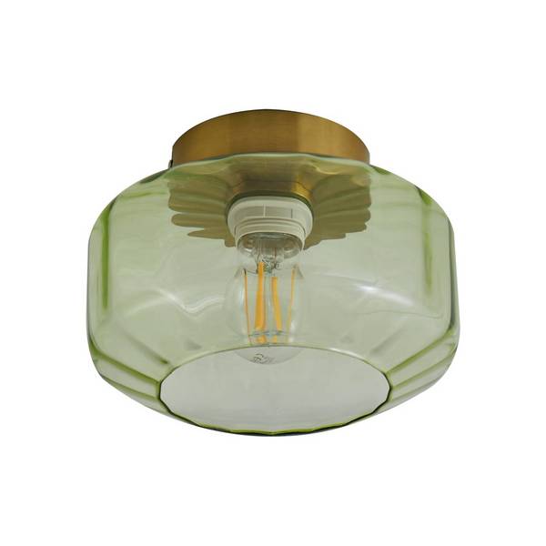 Lindby Deckenlampe 'Hildur' in grün aus Glas