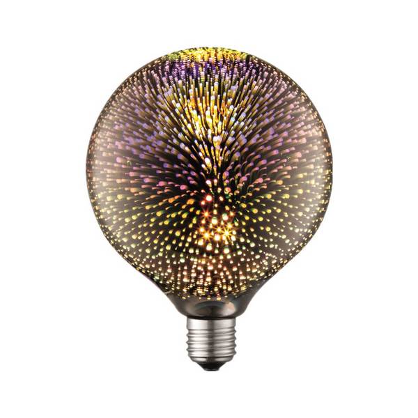 Lucande LED E27 Lampe 'E27 4W LED-Globe' in alu aus Glas