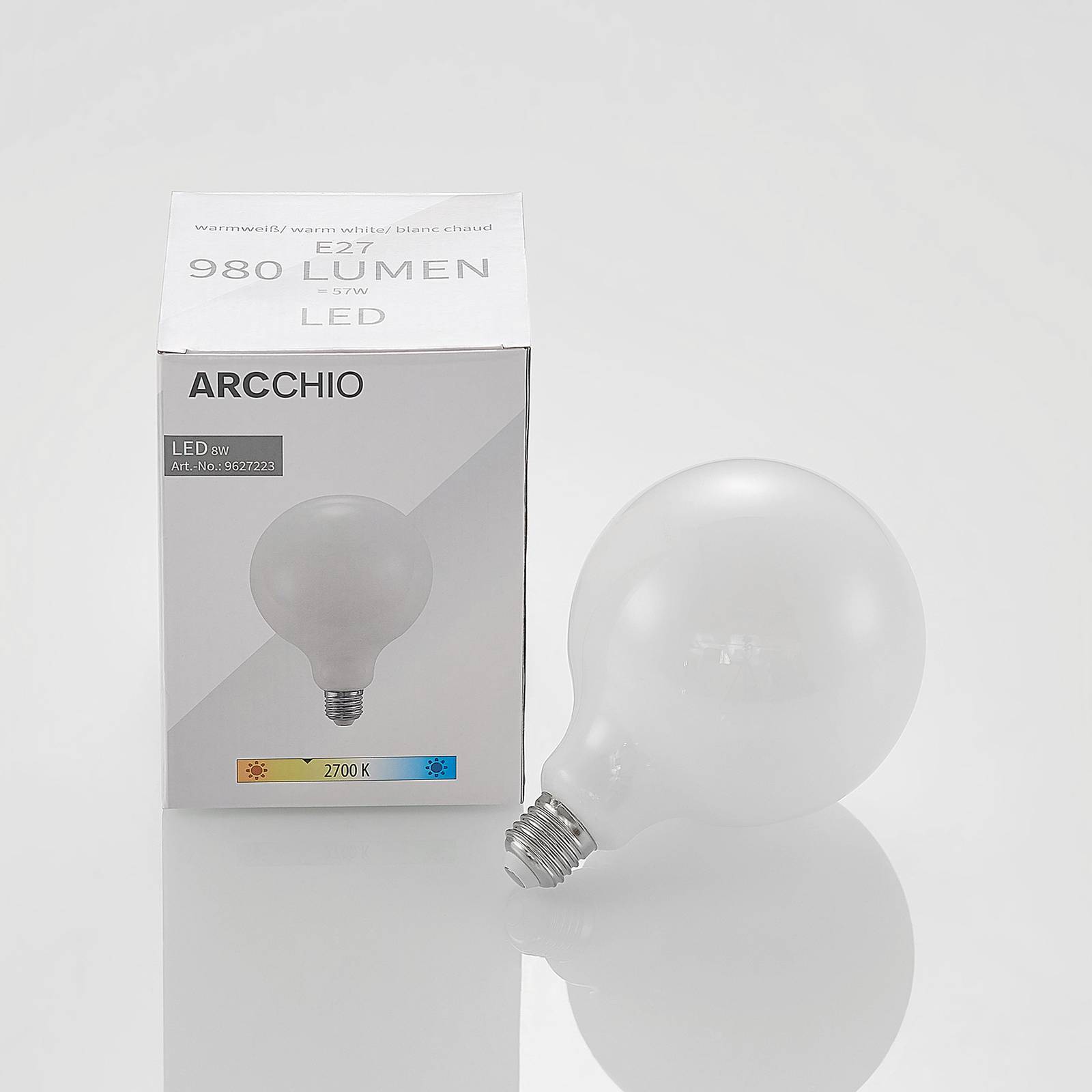Arcchio LED E27 Lampe 'E27 8W LED' aus Glas-3