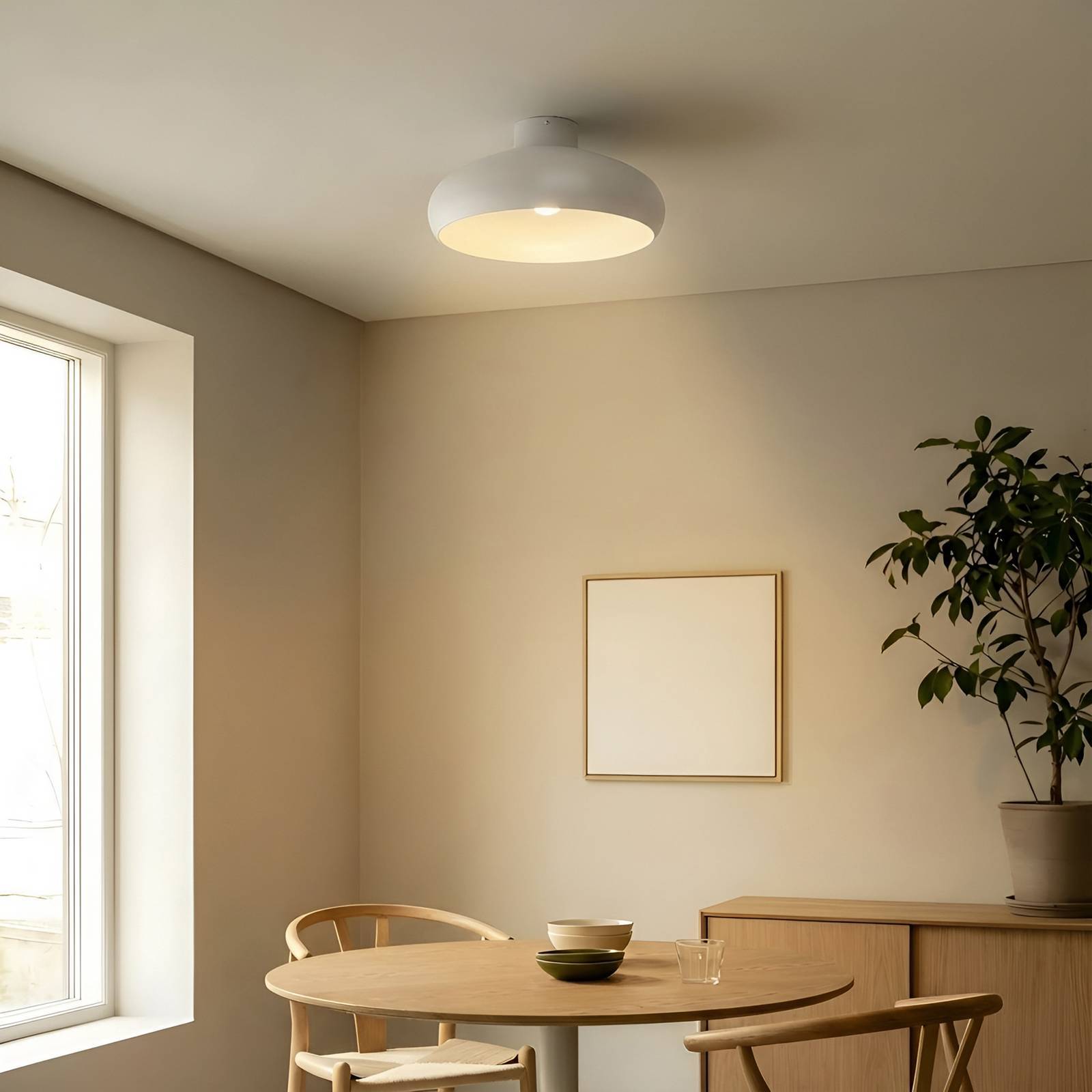 Lindby Deckenlampe 'Elover' in creme aus Metall-2