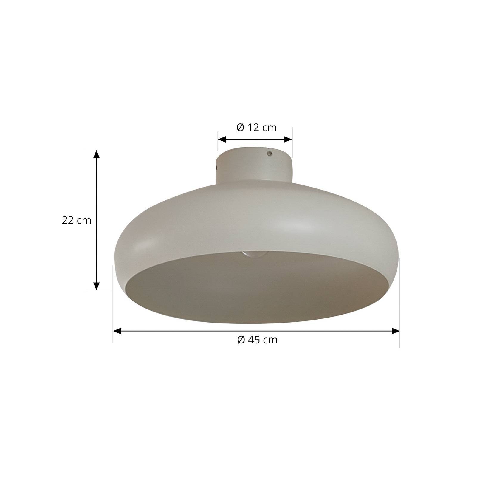 Lindby Deckenlampe 'Elover' in creme aus Metall-4