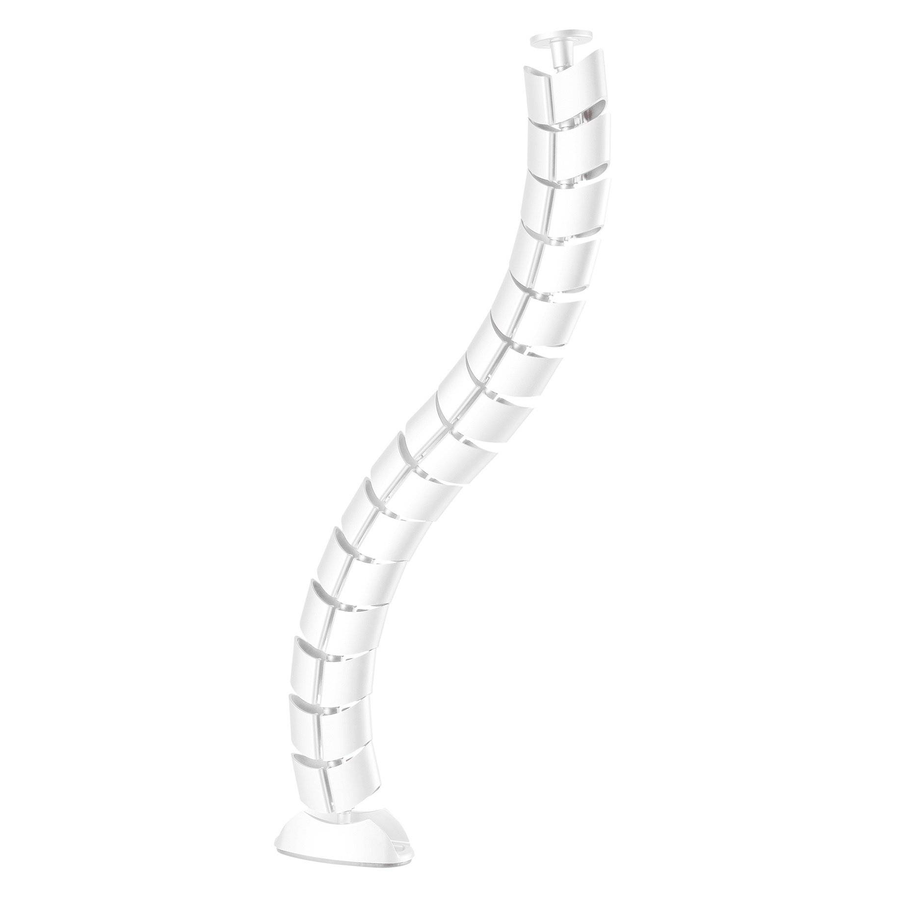 my wall Flexible cable management With adjustable length up to 730 mm, fixed with screws, silver-0