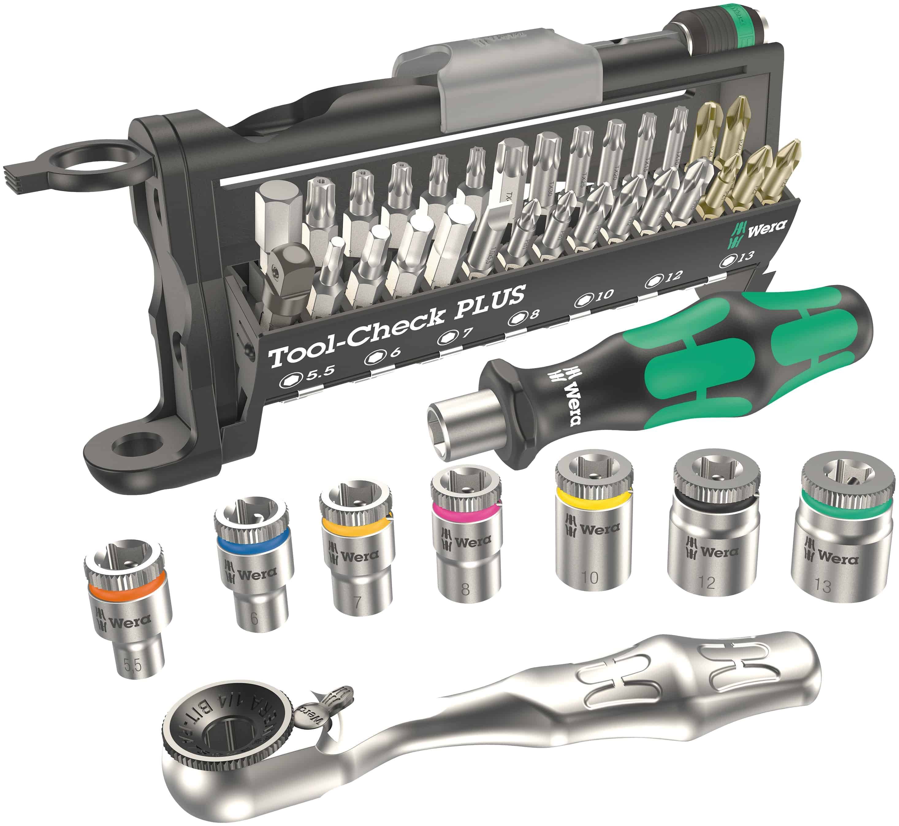 Symbolbild für Wera Tool-Check PLUS - Schraubendreher mit Ratschenfunktion und Bit- sowie Steckschlüsselsatz