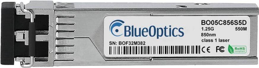 BlueOptics SFP Transceiver, LC Duplex, 1000BASE-SX, Multimode Fiber, 850nm, 550 Metres, -40C/+85C, D-0