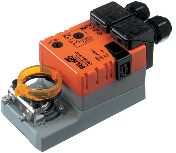 Klappenantrieb AC 230V, Klem. | LM230A-S-TP | 5Nm, Auf-Zu o. 3-Pkt.,150s, IP54, HS-0
