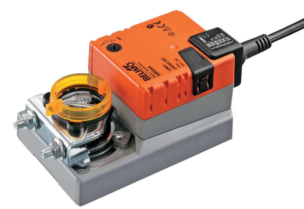 Klappenantrieb AC/DC 24V | NM24A-S | 10Nm, Auf-Zu o. 3-Pkt., 150 s, IP54, HS-1