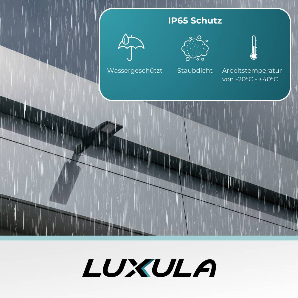 LUXULA LED Straßenleuchte Mastleuchte LED Straßenlampe 100 W 12000 lm IP65 Neutralweiß Wand und Mastmontage-2
