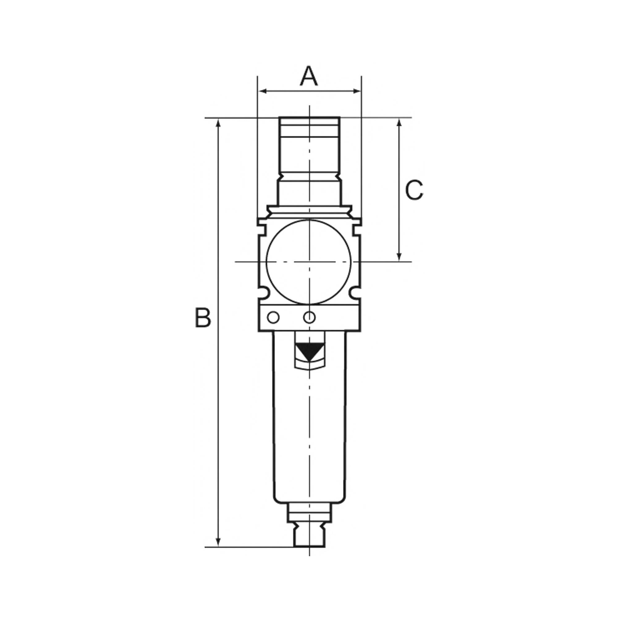 RIEGLER Metallbehälter inkl. Sichtrohr, automatisches Ablassventil (Einbauausf.), für Filter/Filterregler »variobloc«, B-1