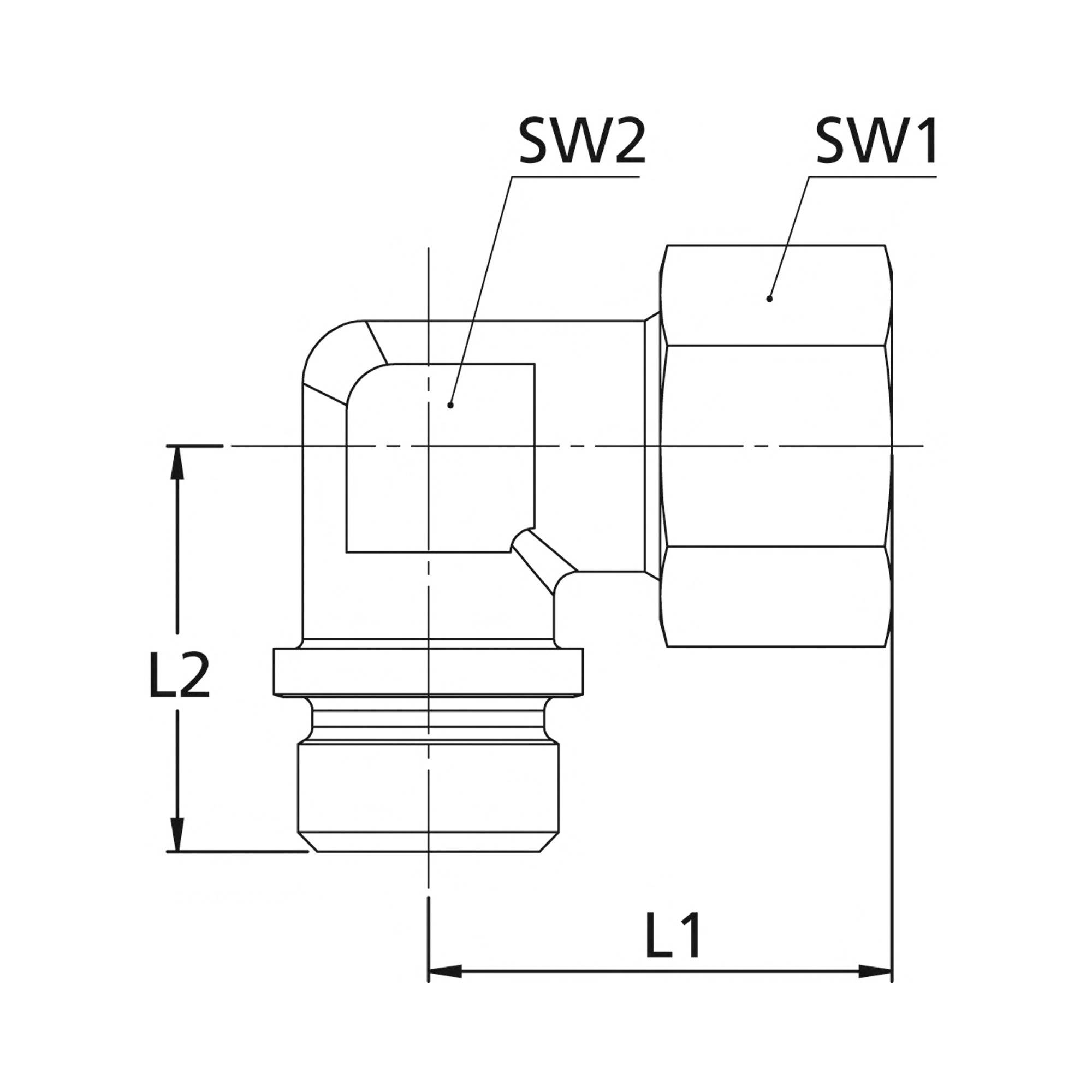 RIEGLER Winkel-Einschraubverschraubung, M12x1,5 keg. a., Rohr-Außen-Ø 8 mm, PN max. 315 bar, SW1 17, SW2 12, Stahl verzi-2