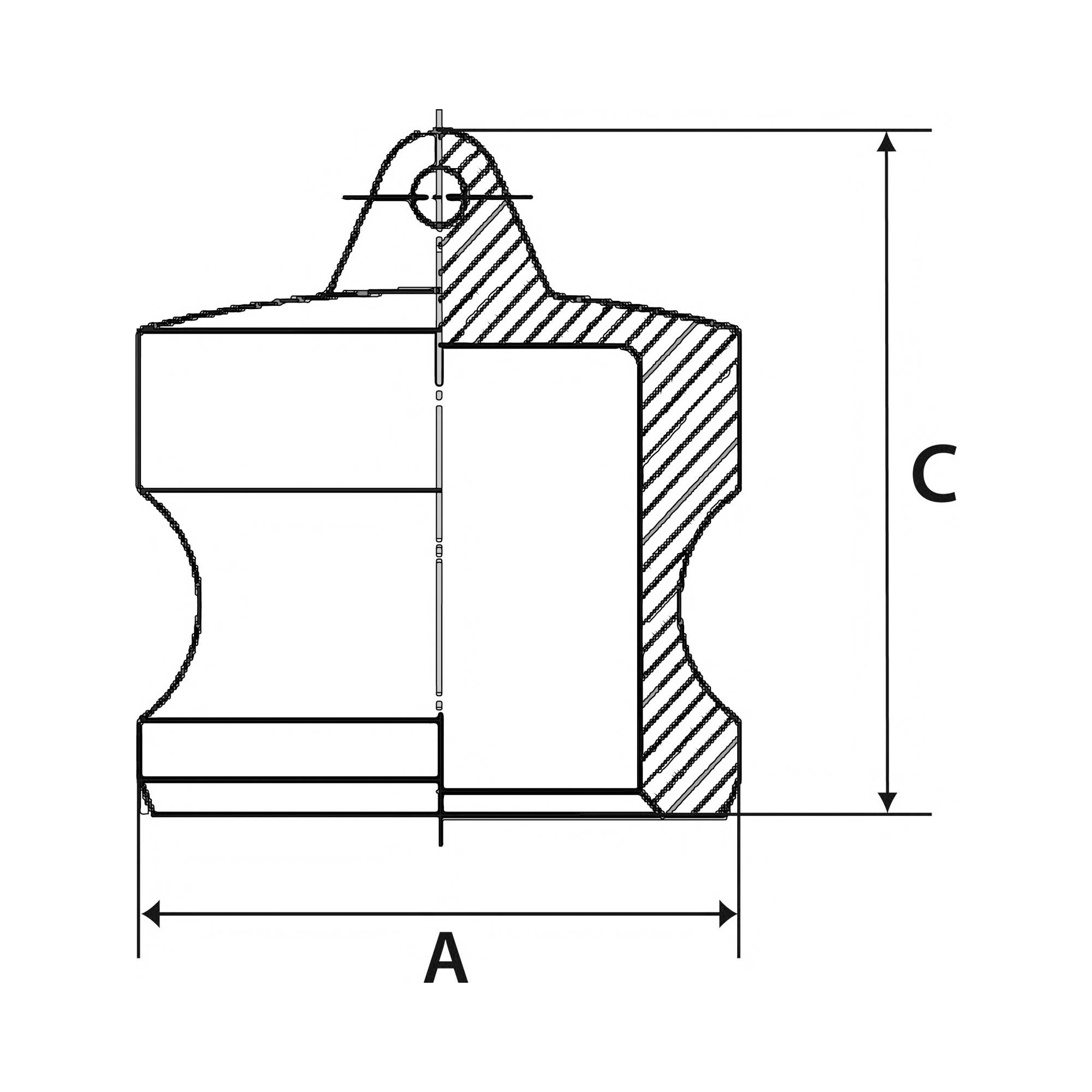 RIEGLER Ersatzdichtung für Storz-Kupplungen, aus NBR, Storz-Größe 52-C, Knaggenabstand 66 mm.-1